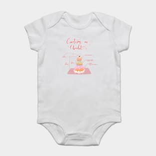 Courtesan au Chocolat Mendl's pastry dessert diagram Baby Bodysuit